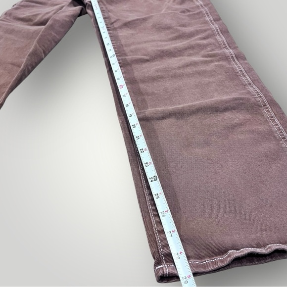SO Brown Denim Pants Wide Leg - High Waist Carpenter - Picture 9 of 15